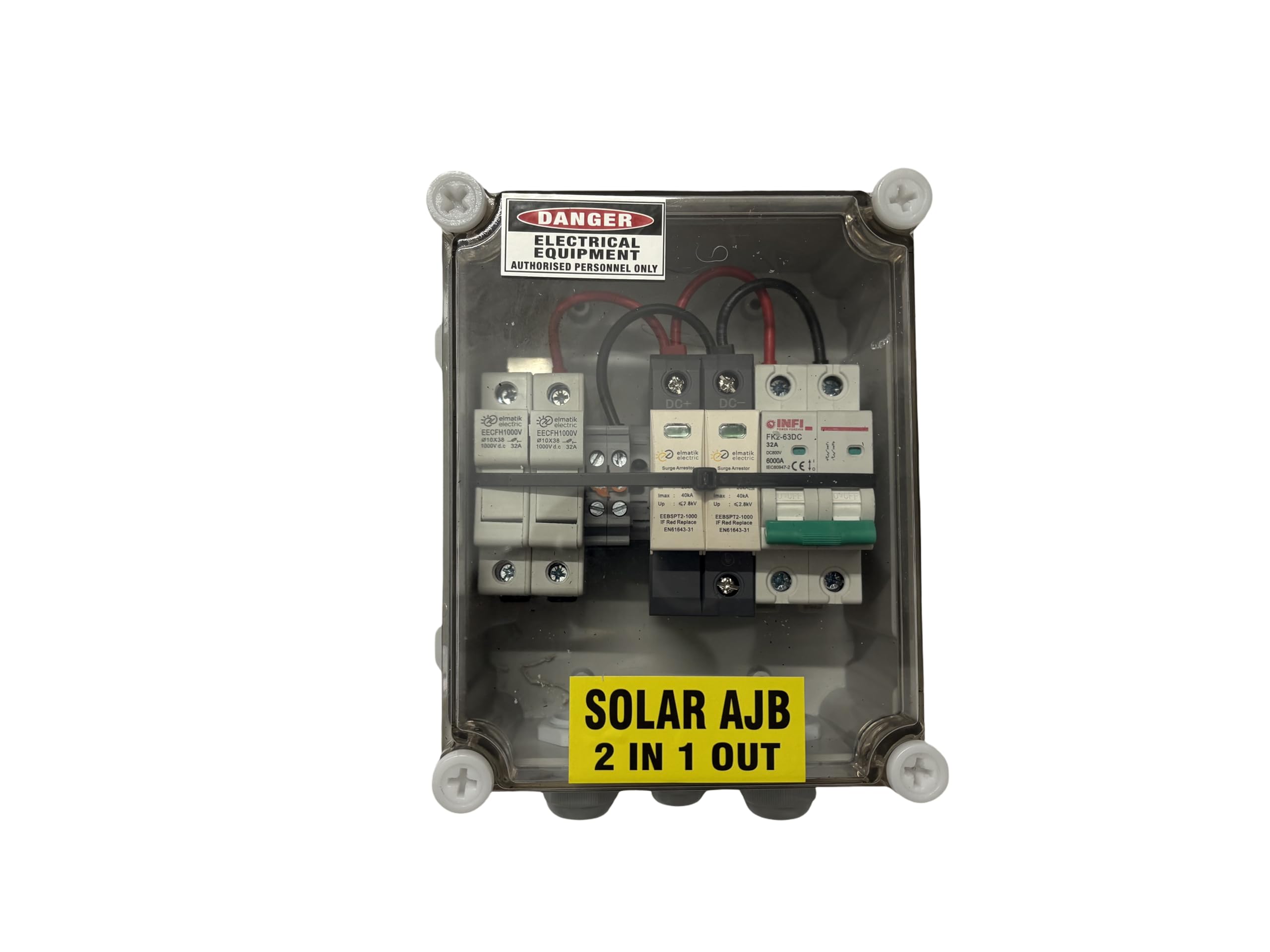 Solar array junction box (AJB/DCDB)